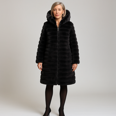 Loren | Cappotto invernale di lusso in pelliccia sintetica