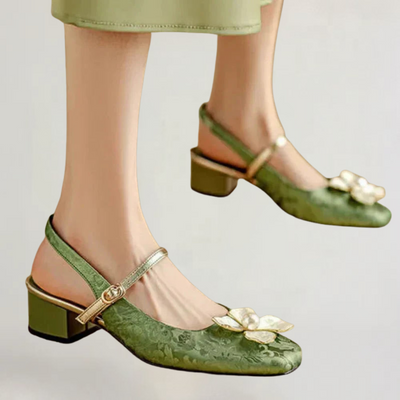 BRIANNA | SANDALI ELEGANTI ARTIGIANALI CON TEMA FLOREALE