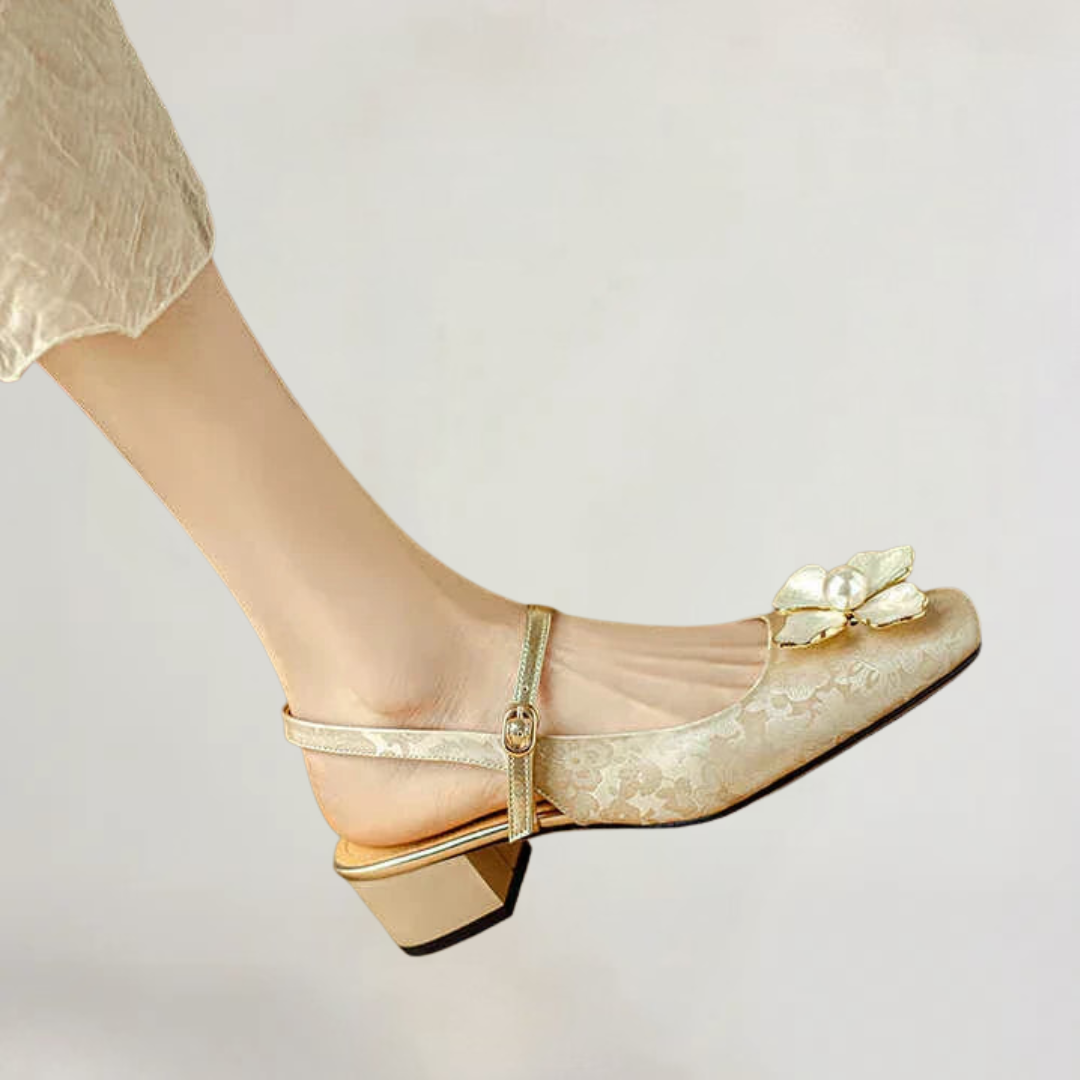 BRIANNA | SANDALI ELEGANTI ARTIGIANALI CON TEMA FLOREALE