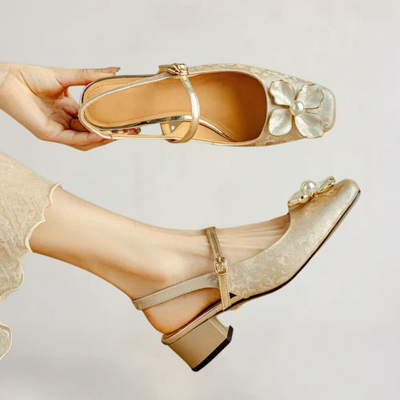 BRIANNA | SANDALI ELEGANTI ARTIGIANALI CON TEMA FLOREALE