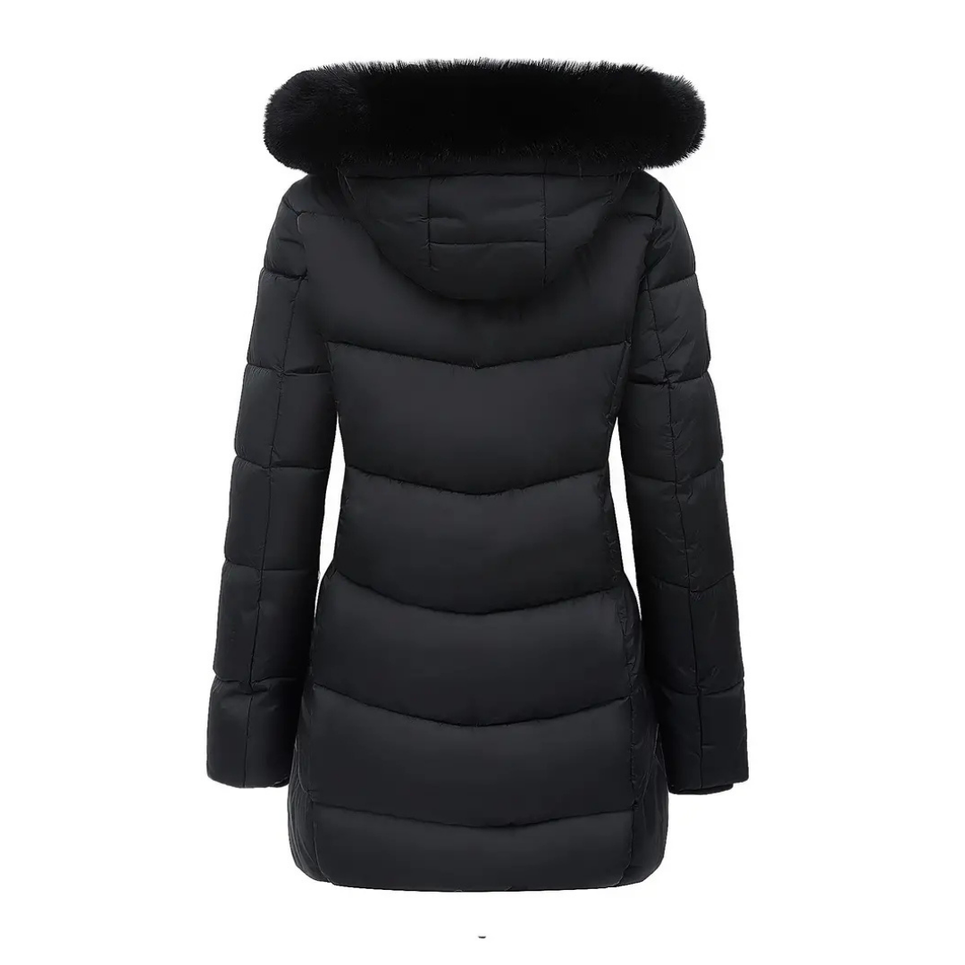 Loren | Cappotto invernale rivestito con cappuccio termico
