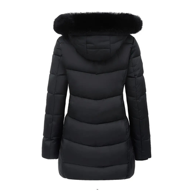 Loren | Cappotto invernale rivestito con cappuccio termico