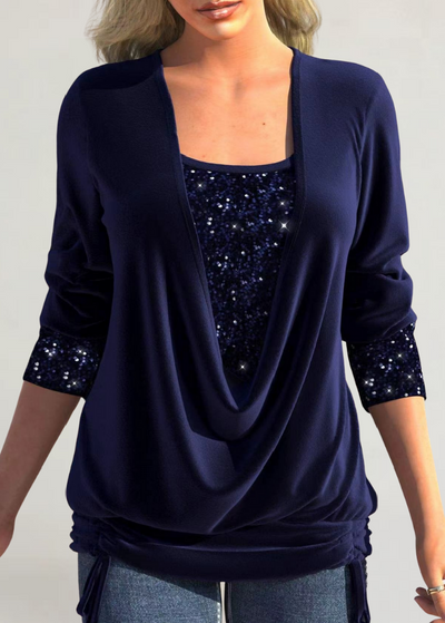 FRANCESCA | MAGLIA IN MORBIDO TESSUTO CON DETTAGLI LUMINOSI