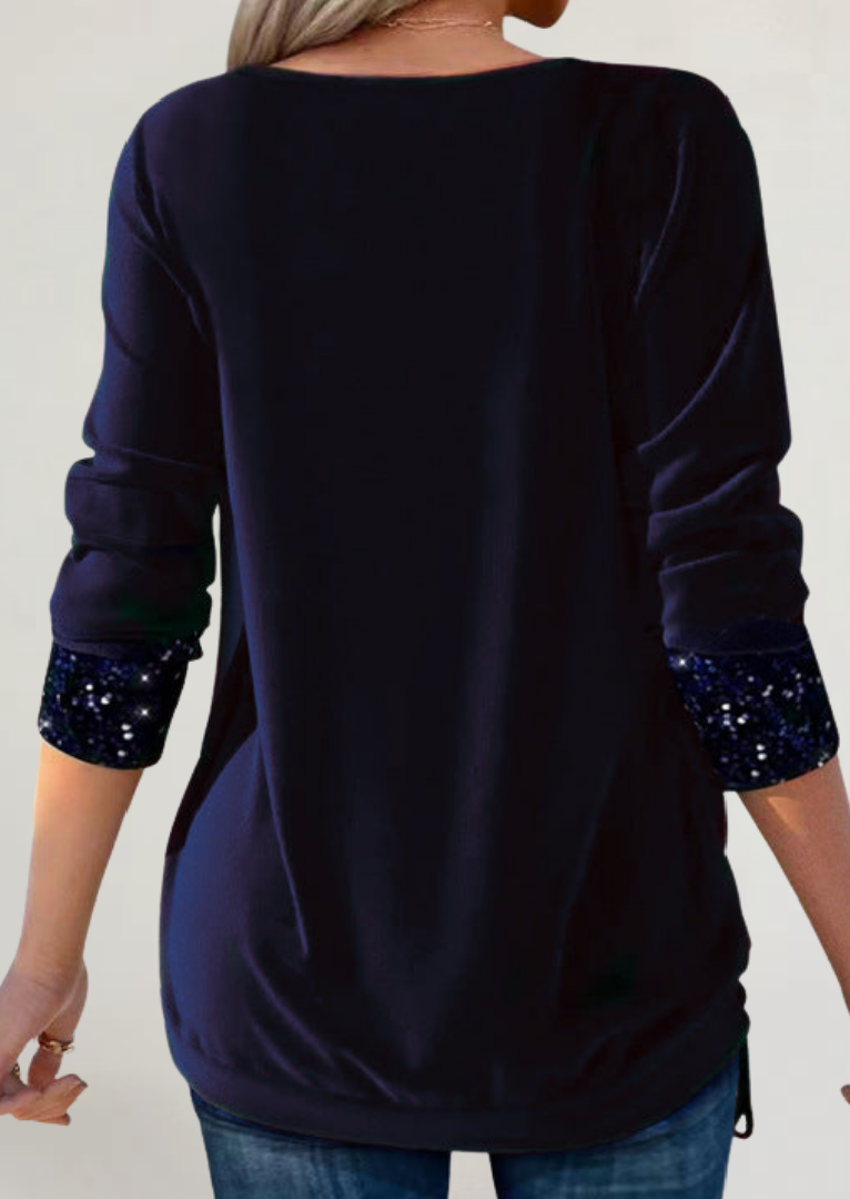 FRANCESCA | MAGLIA IN MORBIDO TESSUTO CON DETTAGLI LUMINOSI