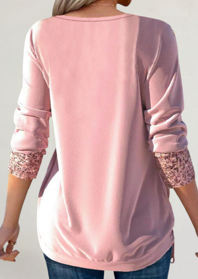 FRANCESCA | MAGLIA IN MORBIDO TESSUTO CON DETTAGLI LUMINOSI