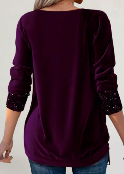 FRANCESCA | MAGLIA IN MORBIDO TESSUTO CON DETTAGLI LUMINOSI