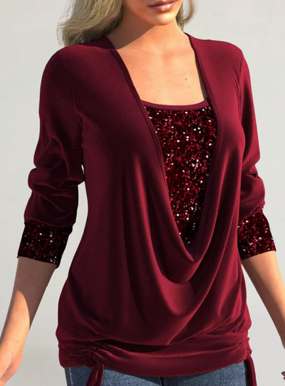 FRANCESCA | MAGLIA IN MORBIDO TESSUTO CON DETTAGLI LUMINOSI