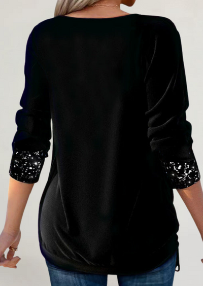 FRANCESCA | MAGLIA IN MORBIDO TESSUTO CON DETTAGLI LUMINOSI