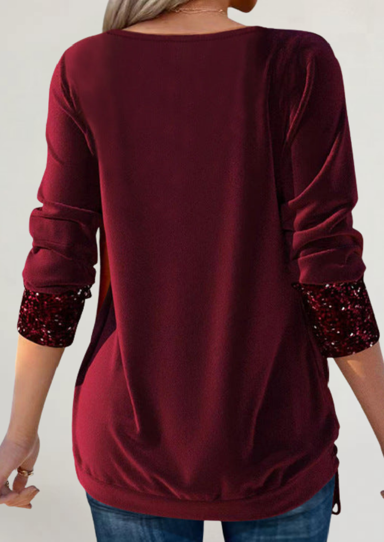 FRANCESCA | MAGLIA IN MORBIDO TESSUTO CON DETTAGLI LUMINOSI