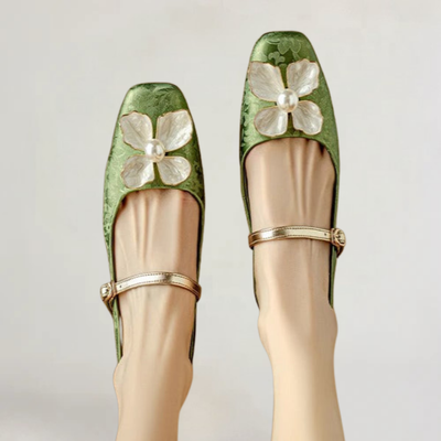 BRIANNA | SANDALI ELEGANTI ARTIGIANALI CON TEMA FLOREALE