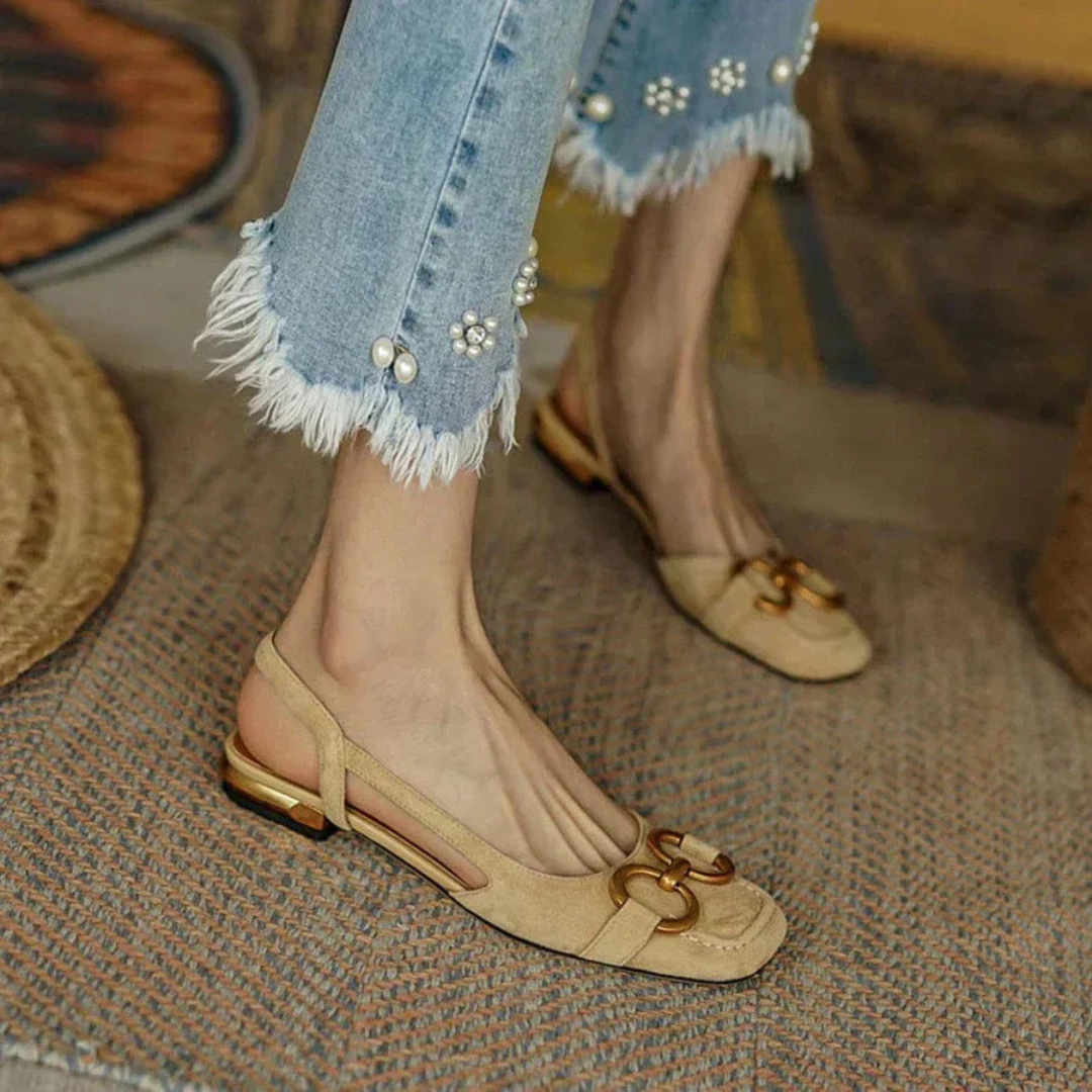 Delizia | Eleganti ballerine a tallone aperto