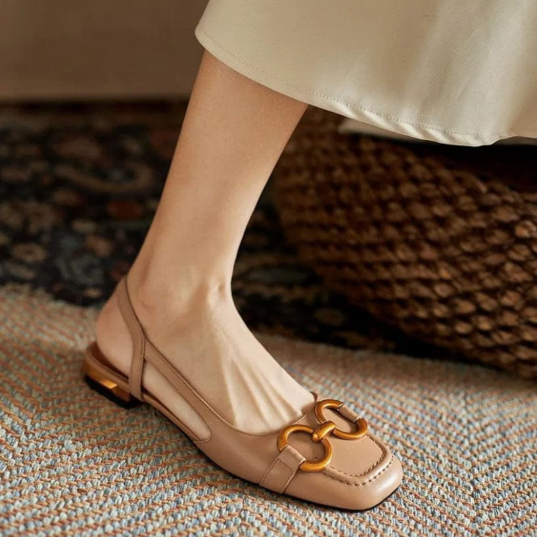 Delizia | Eleganti ballerine a tallone aperto