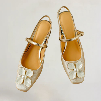 BRIANNA | SANDALI ELEGANTI ARTIGIANALI CON TEMA FLOREALE