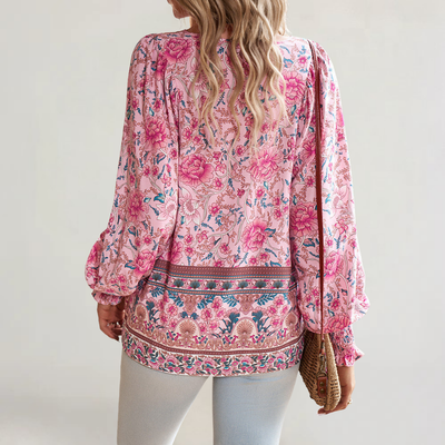 FRANCESCA | BLUSA IN COTONE FLOREALE