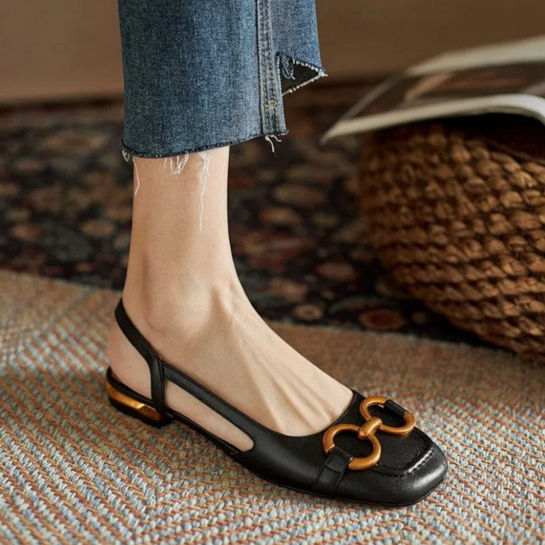 Delizia | Eleganti ballerine a tallone aperto