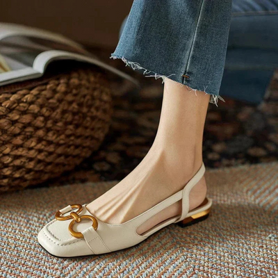 Delizia | Eleganti ballerine a tallone aperto