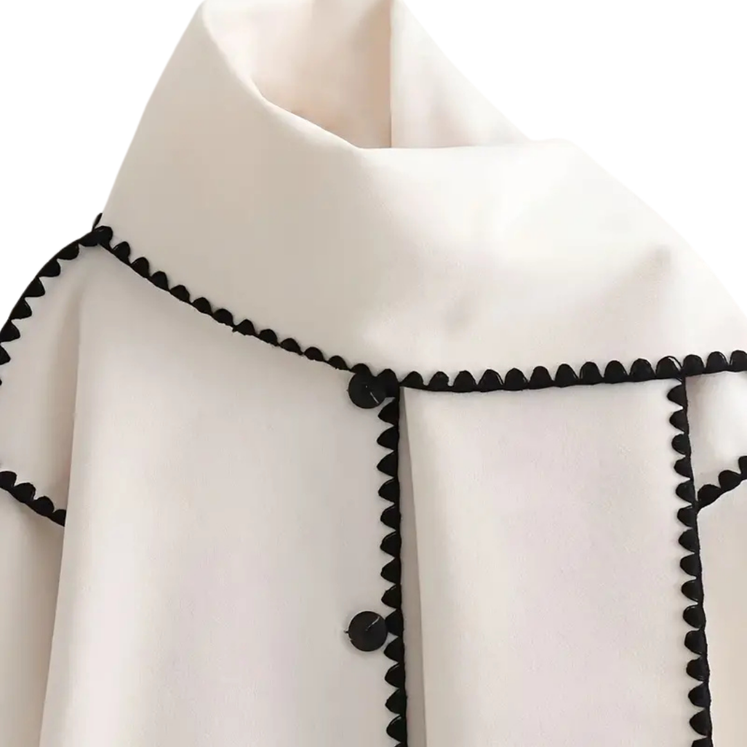 Loren | Cappotto esclusivo con sciarpa moderna integrata