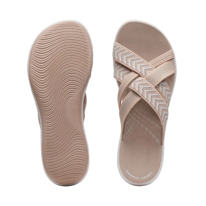 Debora | Sandali Estivi con Elastici Intrecciati Premium