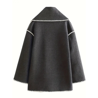 Loren | Cappotto esclusivo con sciarpa moderna integrata