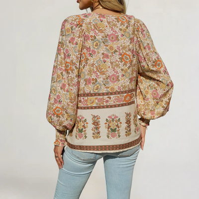 FRANCESCA | BLUSA IN COTONE FLOREALE