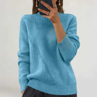 FRANCESCA | MAGLIA IN LANA SOFFICE CON DETTAGLI A RILIEVO