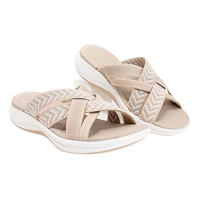 Debora | Sandali Estivi con Elastici Intrecciati Premium