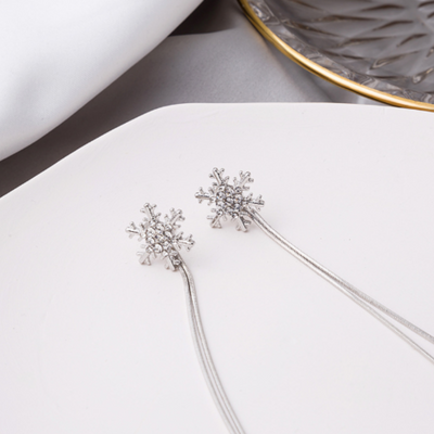Snow light | Orecchini a fiocco di neve luminoso