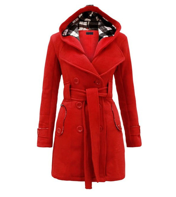 Loren | Cappotto invernale premium con cappuccio