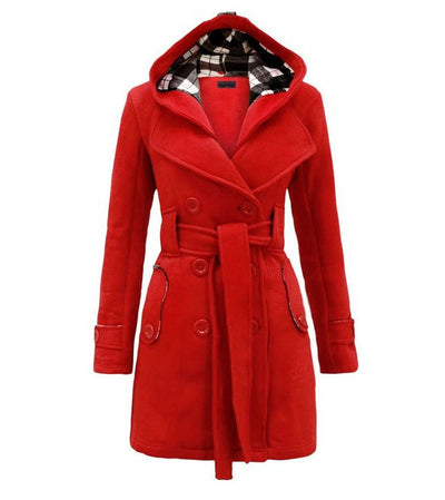 Loren | Cappotto invernale premium con cappuccio