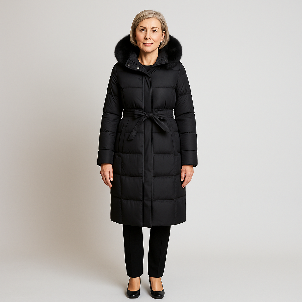 Loren | Cappotto invernale con pelliccia sintetica imbottita