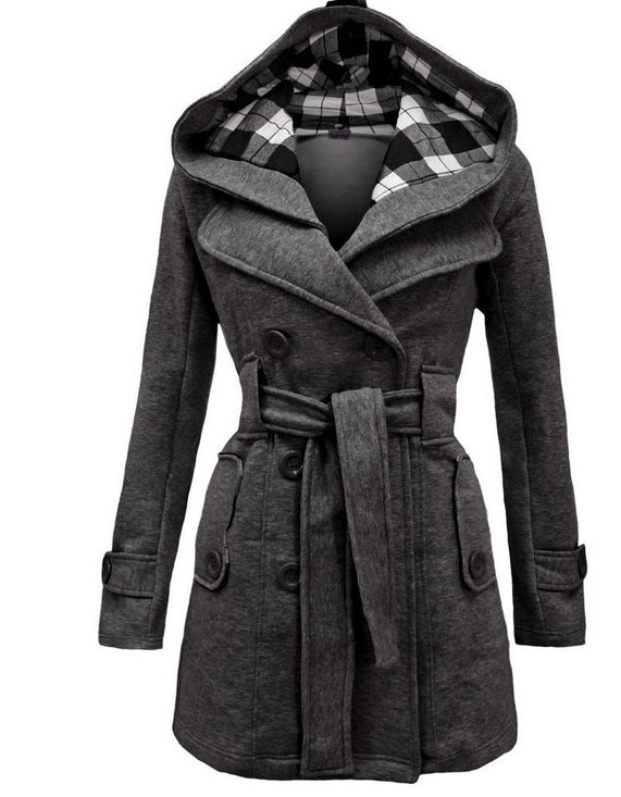 Loren | Cappotto invernale premium con cappuccio