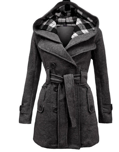 Loren | Cappotto invernale premium con cappuccio