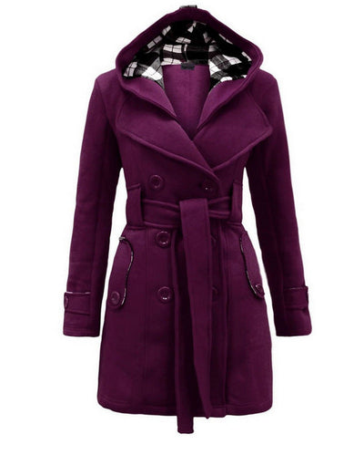 Loren | Cappotto invernale premium con cappuccio