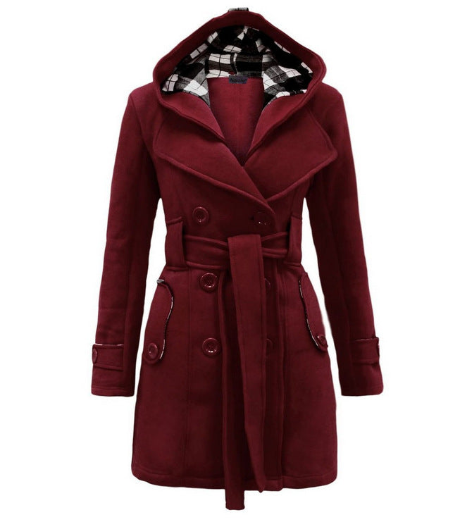 Loren | Cappotto invernale premium con cappuccio