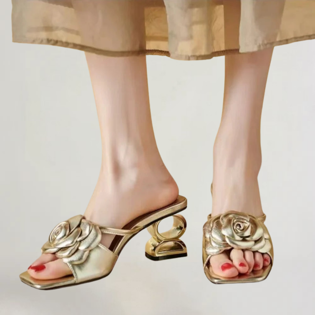 BRIANNA | SANDALI ELEGANTI CON DETTAGLI FLOREALI