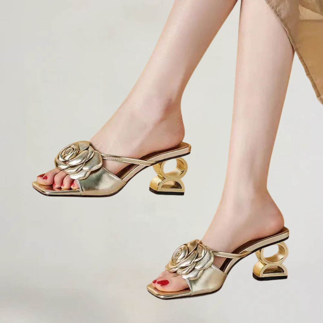 BRIANNA | SANDALI ELEGANTI CON DETTAGLI FLOREALI