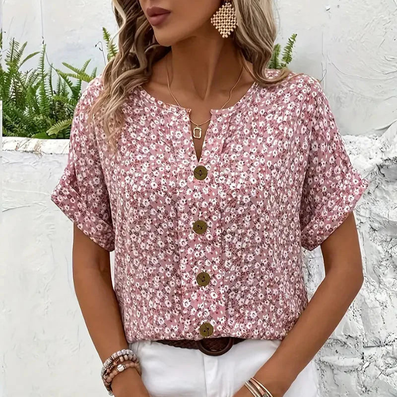 Chloe | Blusa chic con stampa floreale
