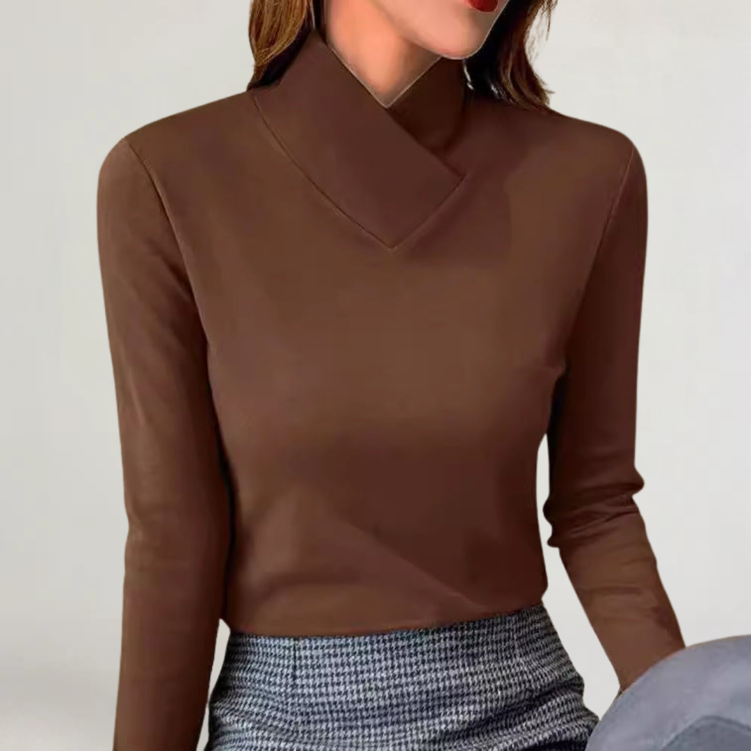 MADDALENA | MAGLIA A COLLO ALTO ELEGANTE IN MAGLIA MORBIDA