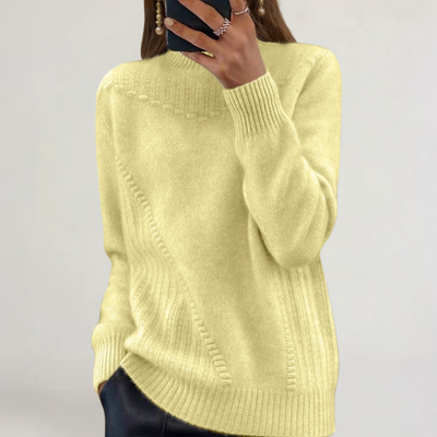 FRANCESCA | MAGLIA IN LANA SOFFICE CON DETTAGLI A RILIEVO