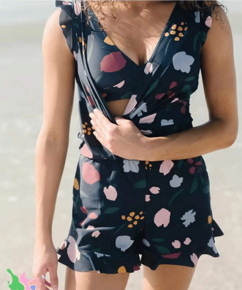Sophie | Costume da bagno elegante con volant e reggiseno integrato