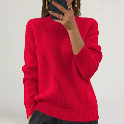 FRANCESCA | MAGLIA IN LANA SOFFICE CON DETTAGLI A RILIEVO