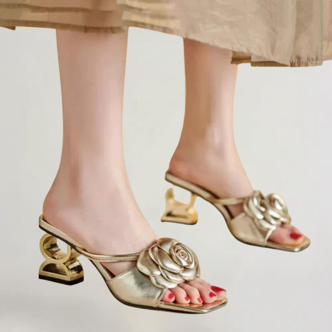 BRIANNA | SANDALI ELEGANTI CON DETTAGLI FLOREALI