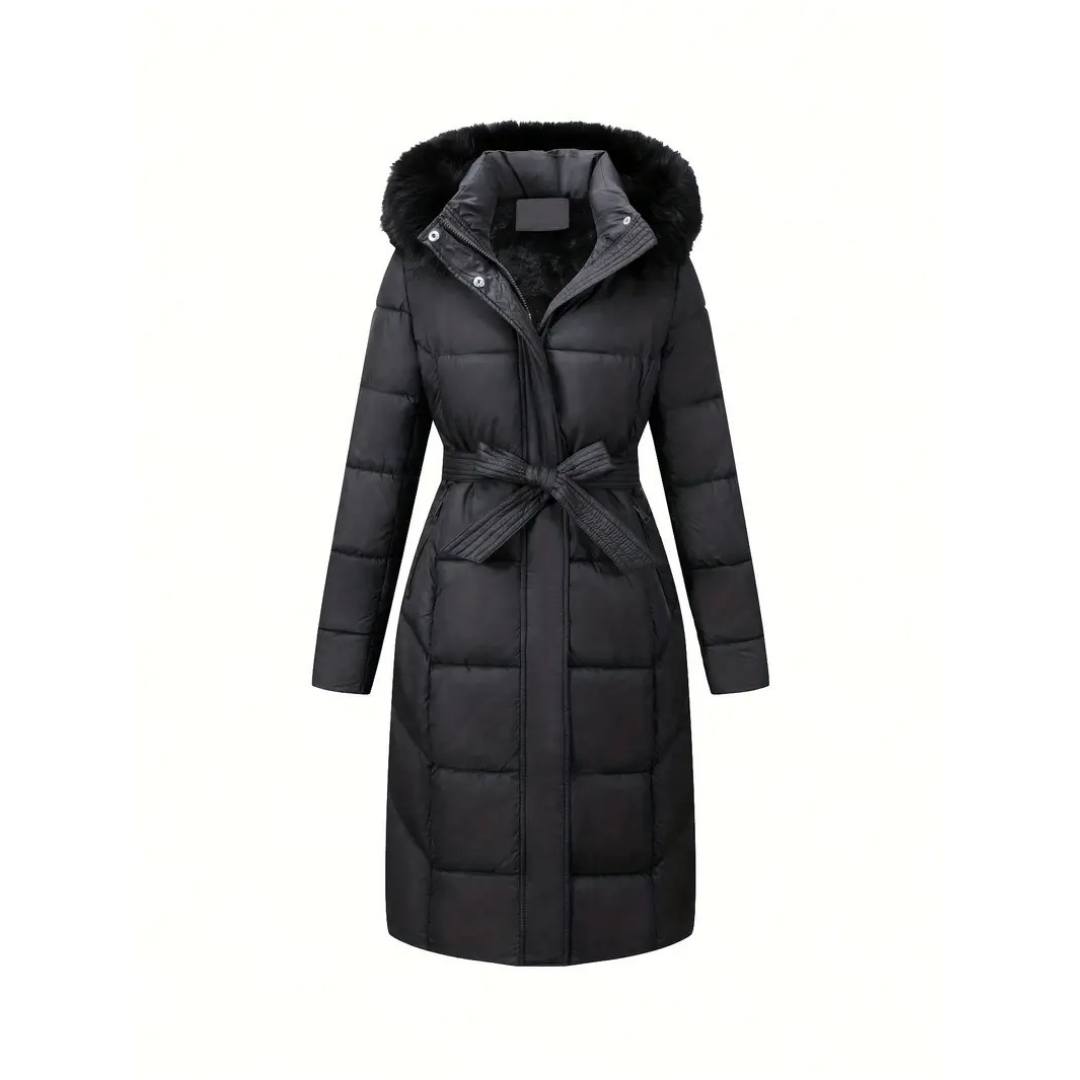Loren | Cappotto invernale con pelliccia sintetica imbottita