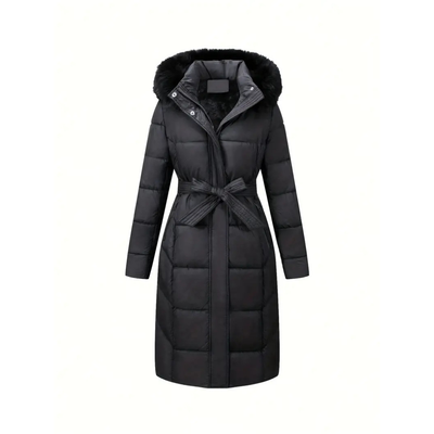 Loren | Cappotto invernale con pelliccia sintetica imbottita