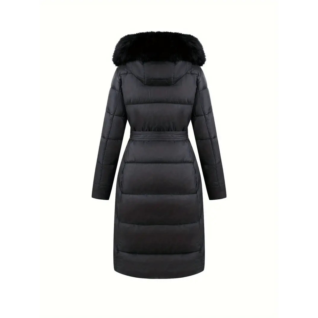 Loren | Cappotto invernale con pelliccia sintetica imbottita