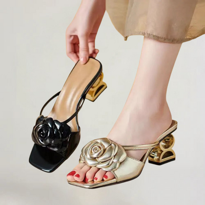 BRIANNA | SANDALI ELEGANTI CON DETTAGLI FLOREALI
