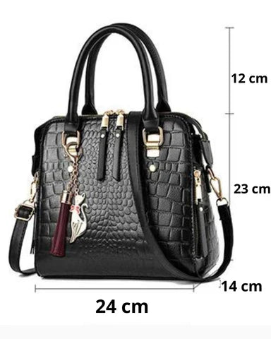 Adele | Borsa in ecopelle coccodrillo