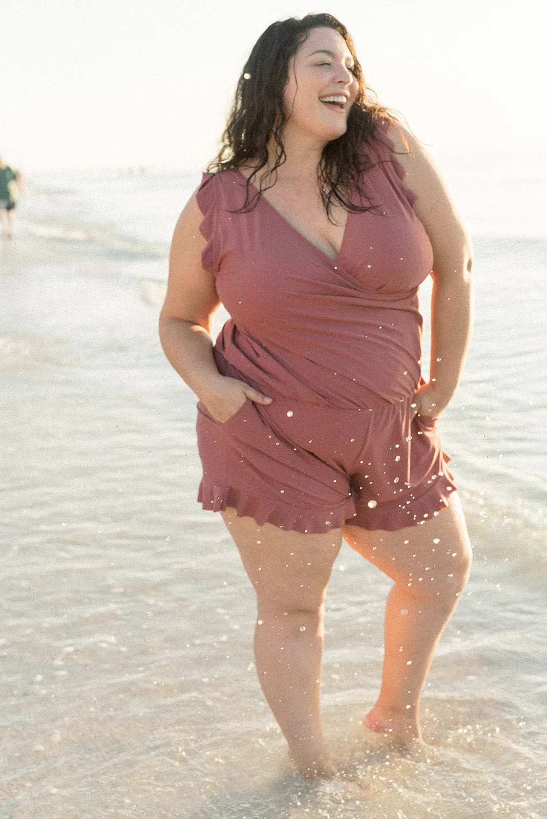 Sophie | Costume da bagno elegante con volant e reggiseno integrato
