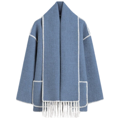 Loren | Cappotto esclusivo con sciarpa moderna integrata