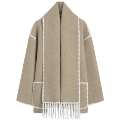 Loren | Cappotto esclusivo con sciarpa moderna integrata